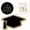 Big Dot of Happiness Gold 2026 Graduation Party - DIY Shaped Cut-Outs - 24 Count